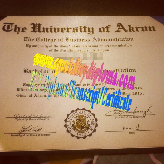 Make fake the university of Akron Diploma