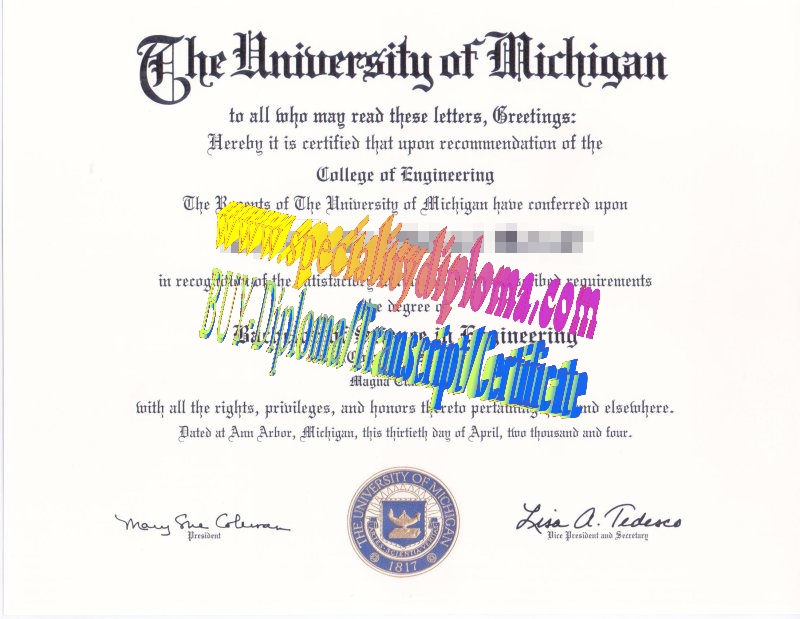 Make fake university of Michigan Diploma