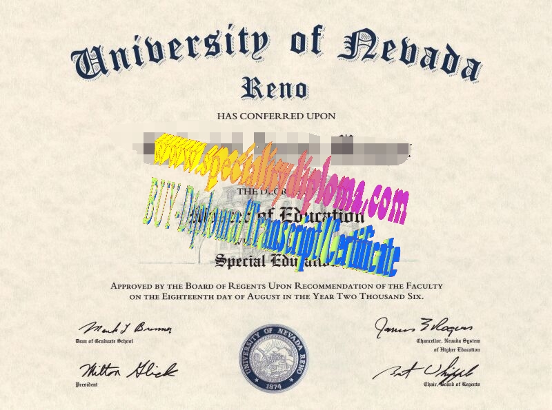 Make fake university of nevada reno Diploma