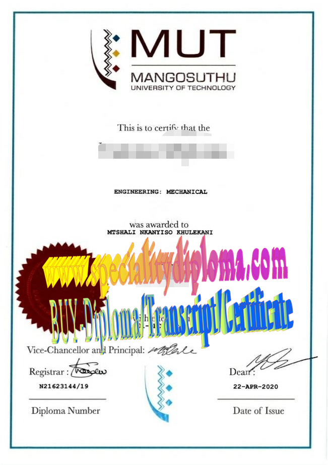 where to order fake Mangosuthu University of Technology Diploma