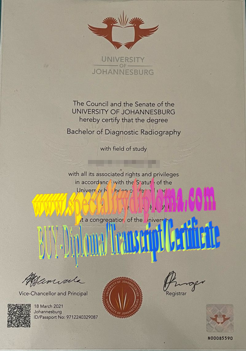 where to order fake University of Johannesburg Diploma