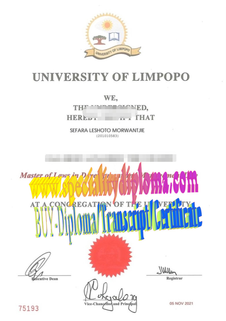 where to order fake University of Limpopo Diploma