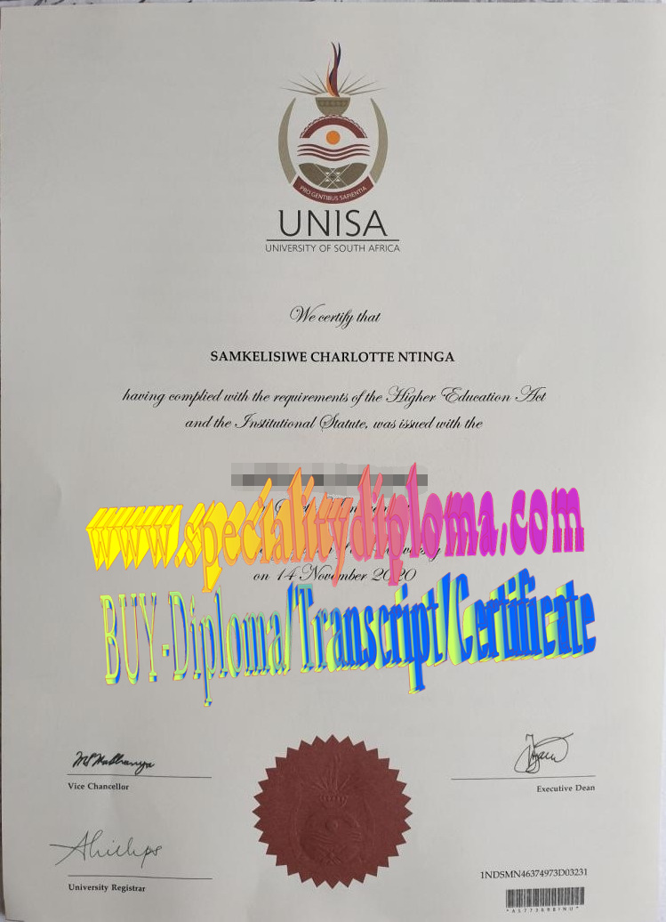 where to order fake University of South Africa Diploma