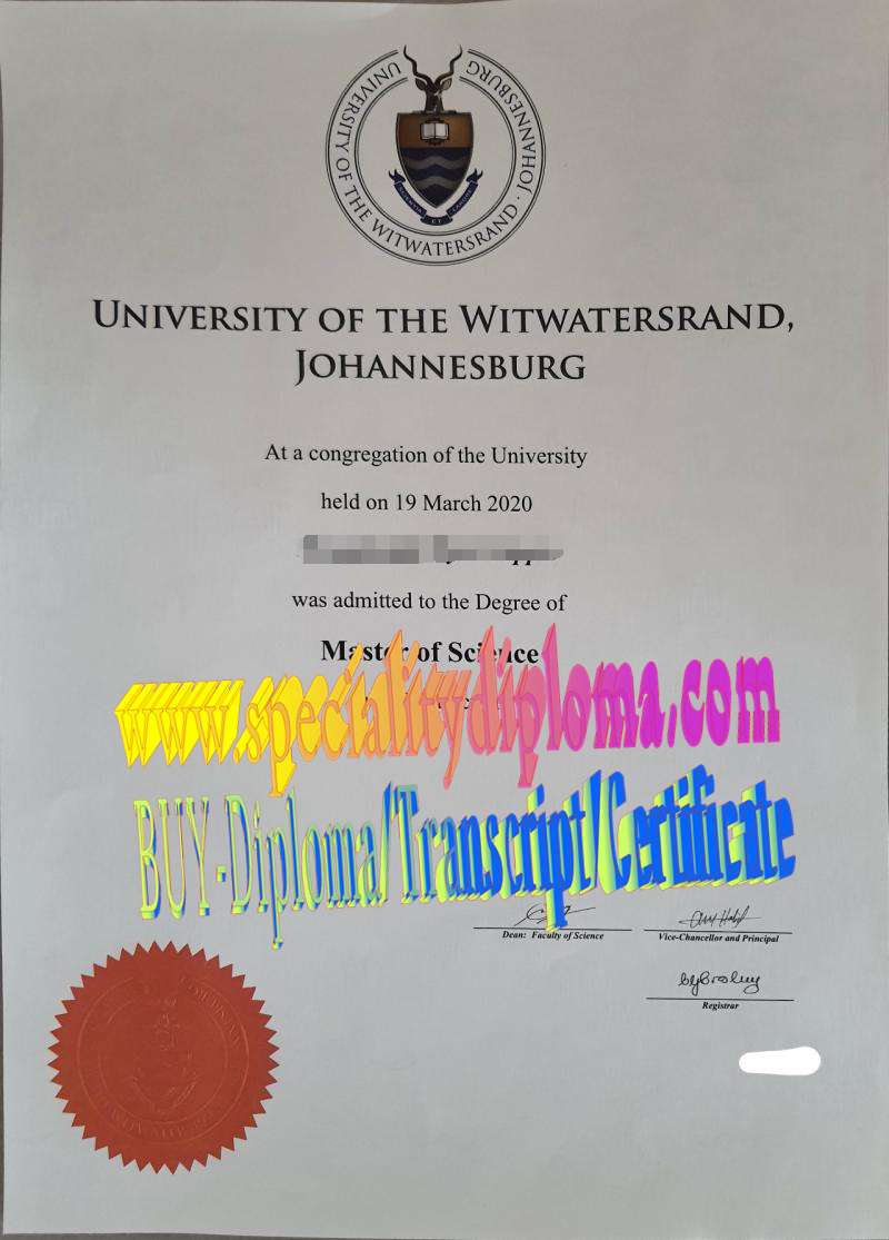 where to order fake University of the Witwatersrand Diploma