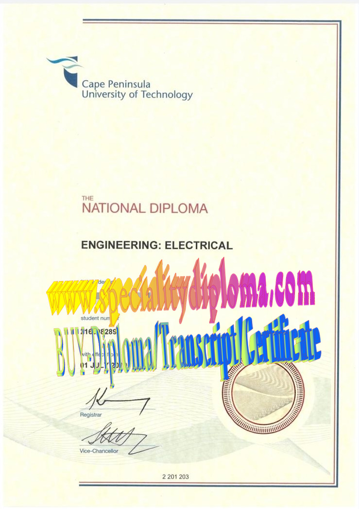 where to order fake where to order fake Cape Peninsula University of Technology Diploma